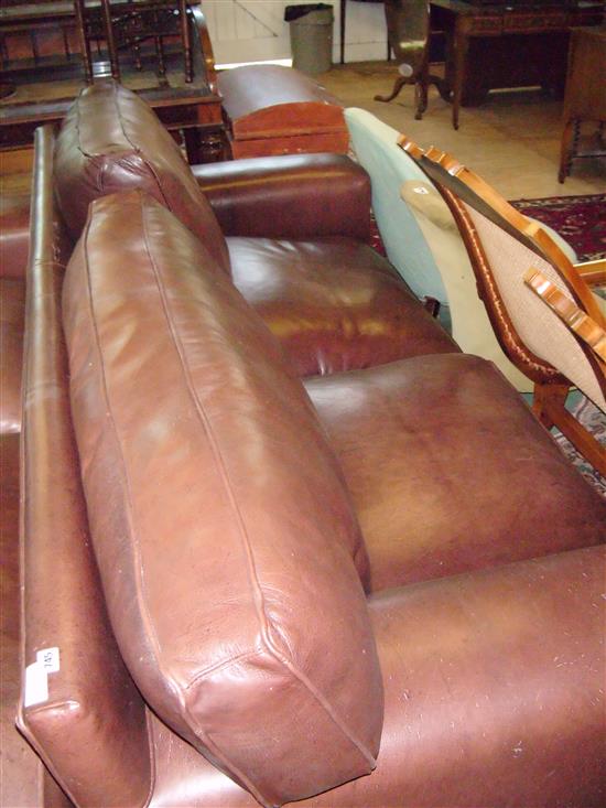 Large leather sofa